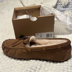 Ugg Dakota moccasins.  Kids size 5 or women’s size 7. Brand new in box.